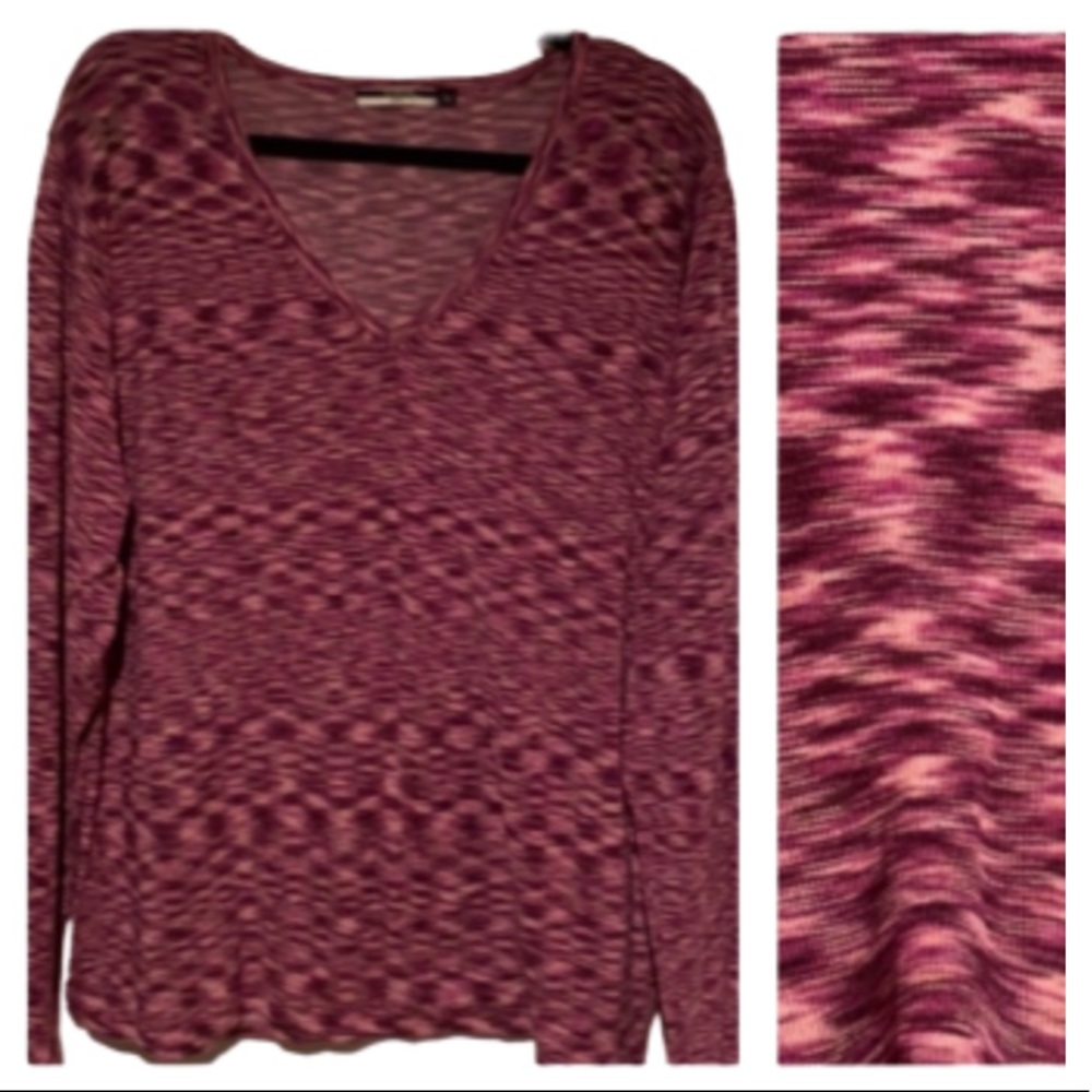Plum Mixed Knit Top !!!
